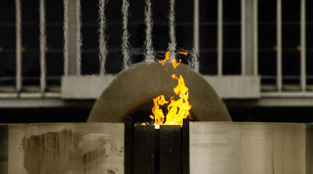 Peace Flame in Hiroshima Peace Memorial Park