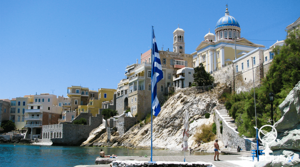 Beach in Ermoupoli, Syros