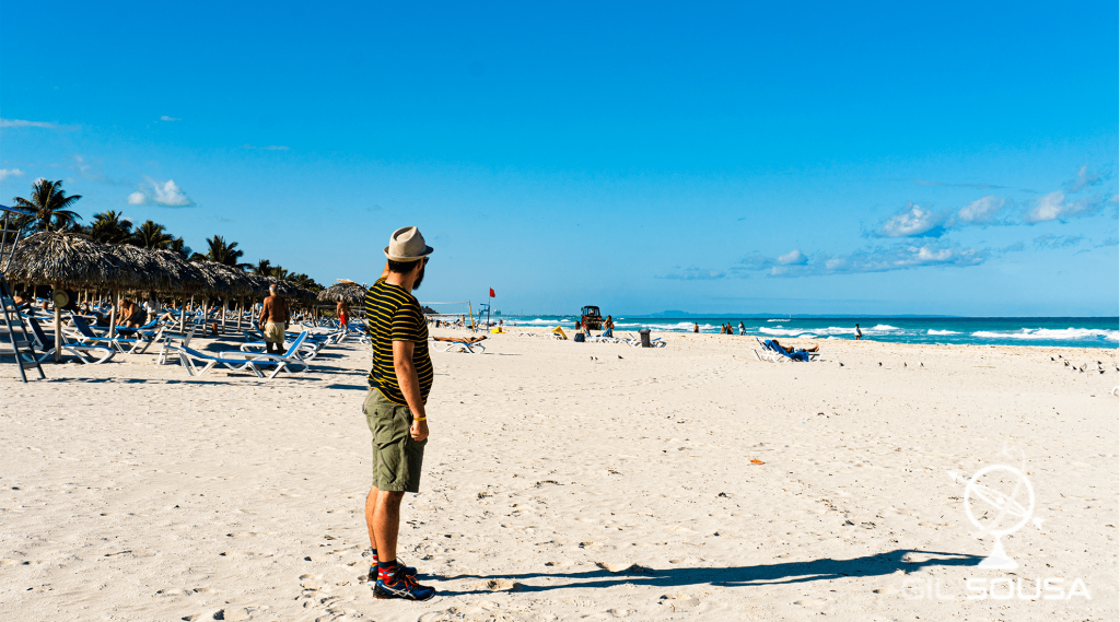 Eu apreciar a praia de Varadero