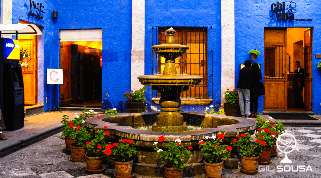 Restaurant yard in Arequipa