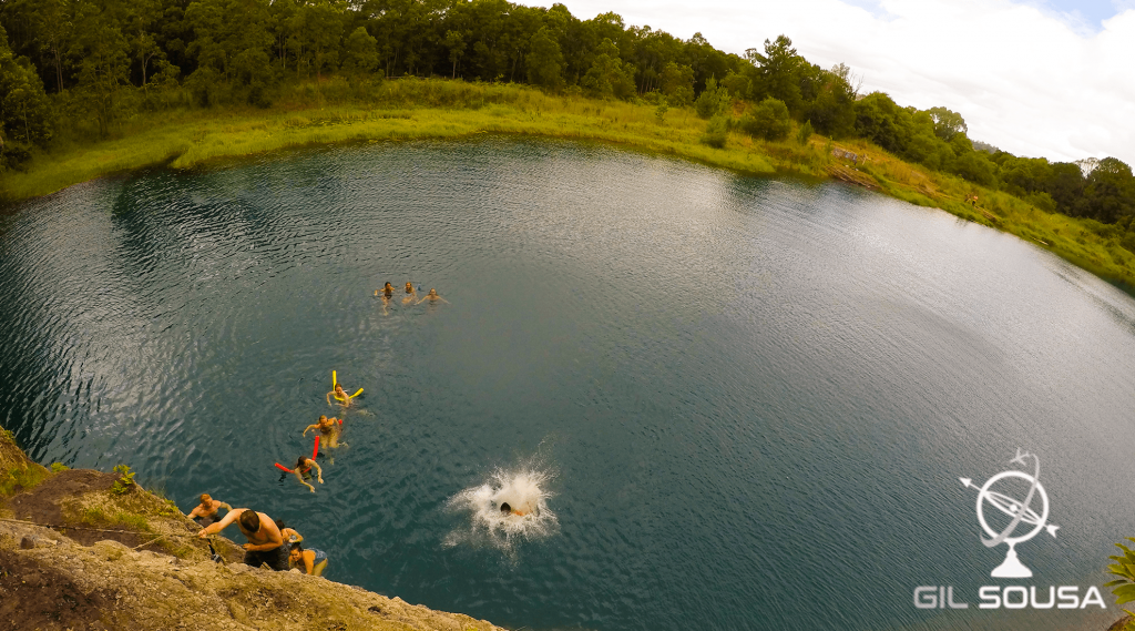 Jumping to the Blue Lake