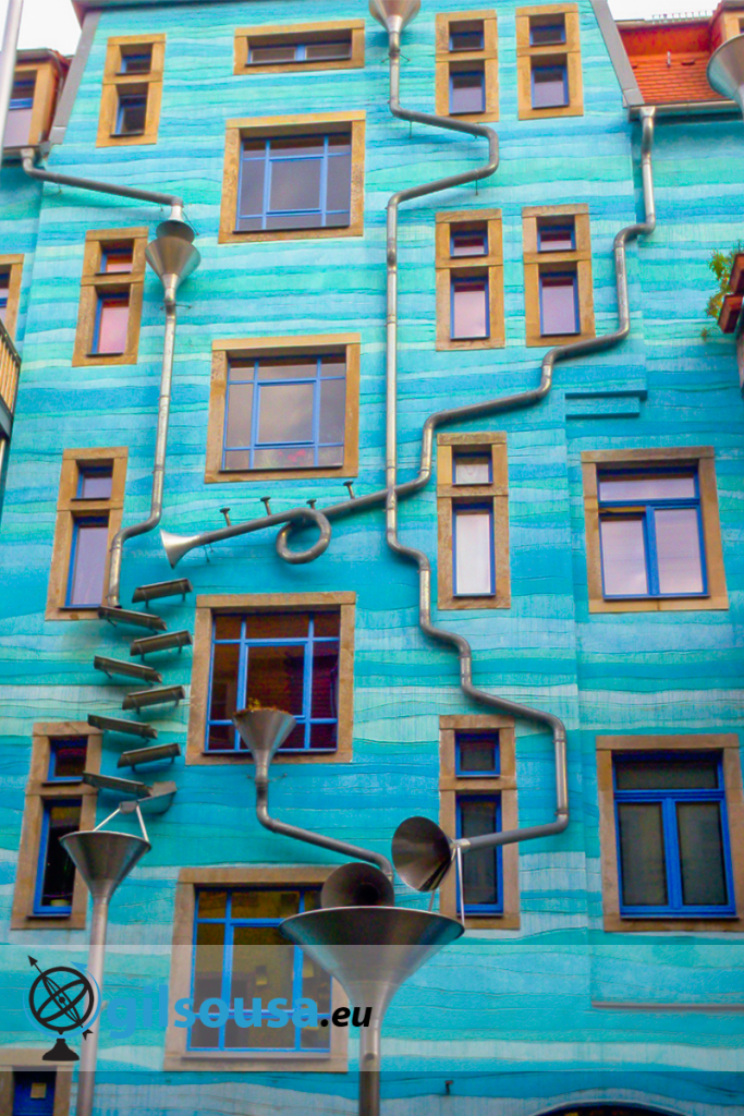 Famous façade in Kunsthof Dresden