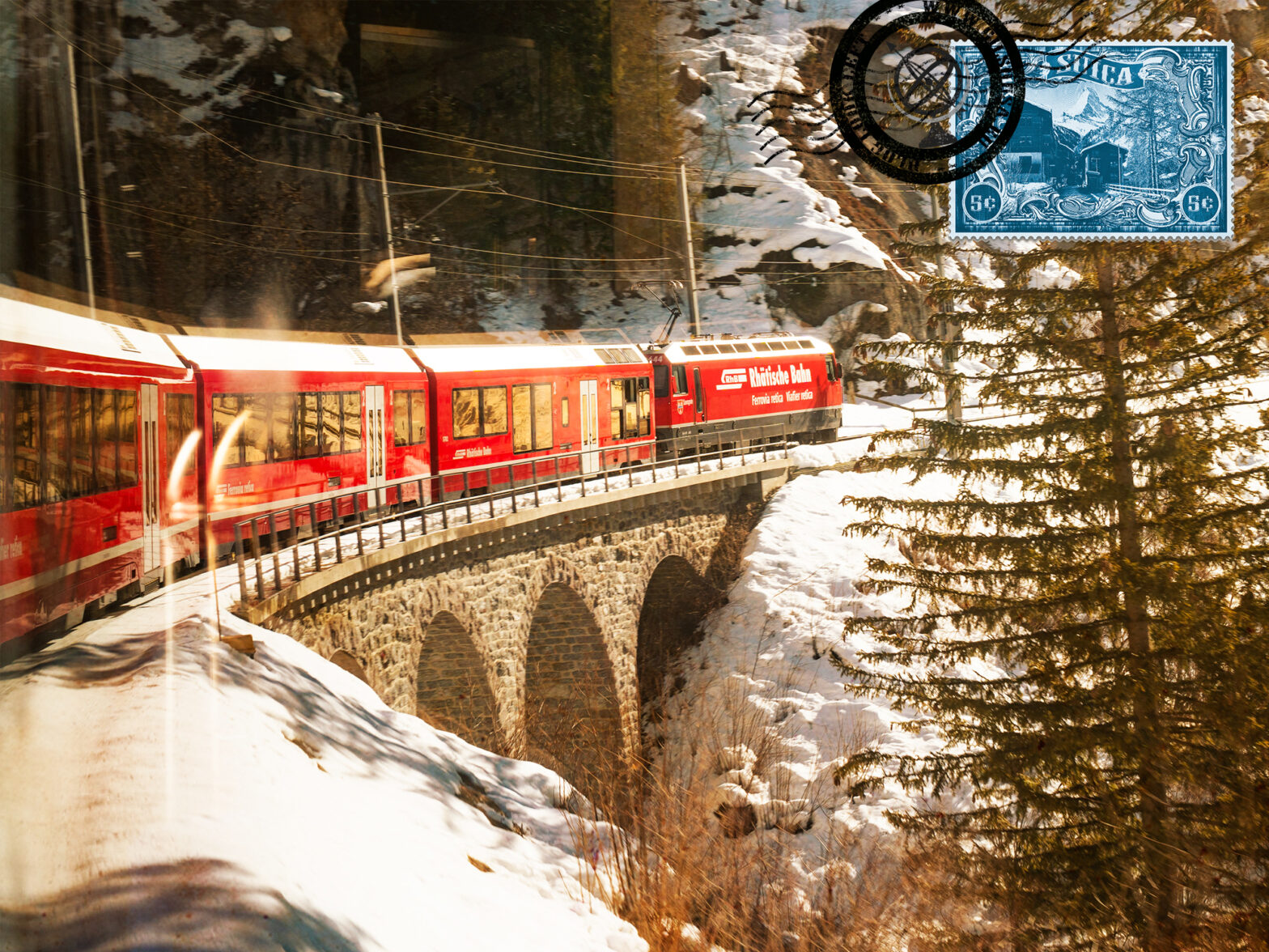 Percorrer o Glacier Express de St Moritz a Zermatt