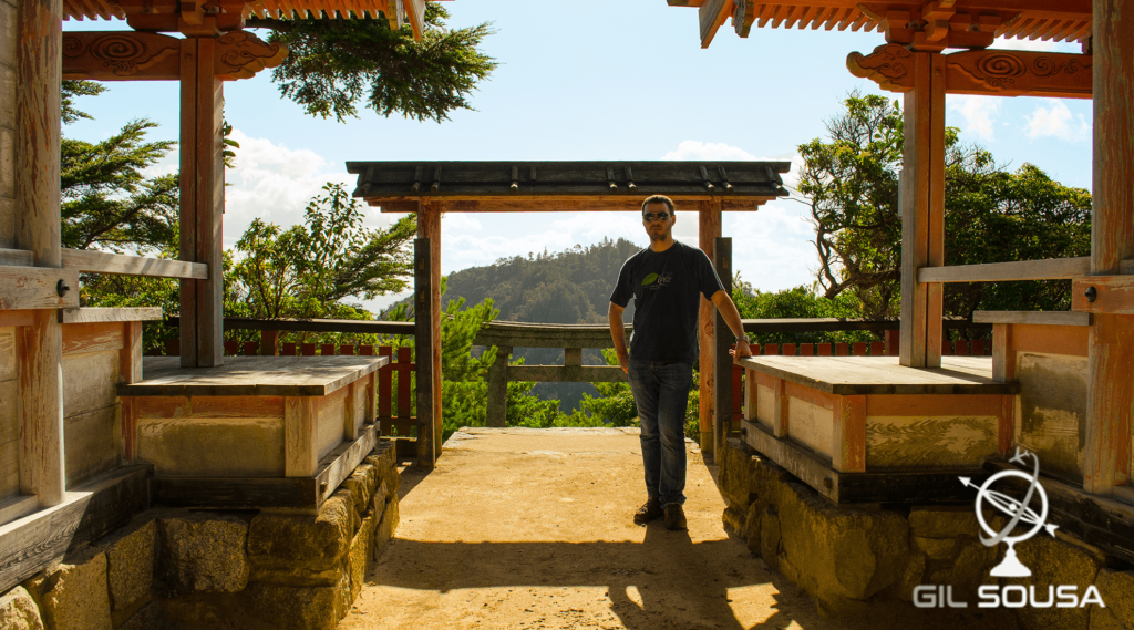 Me at one of Mount Misen's temples