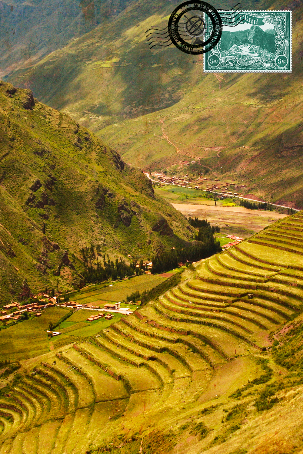 Andenes at the Sacred Valley of the Incas