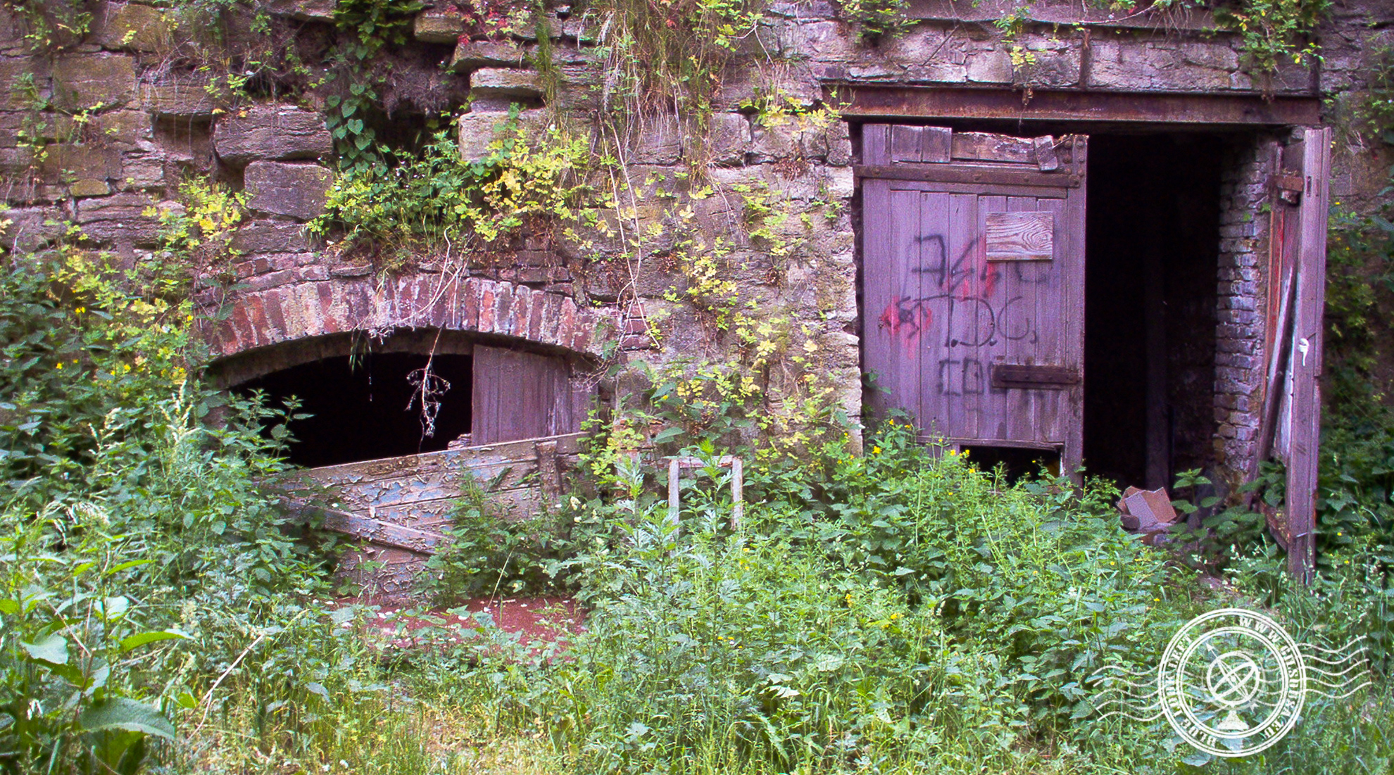 Casa abandonada no bosque de Erfurt