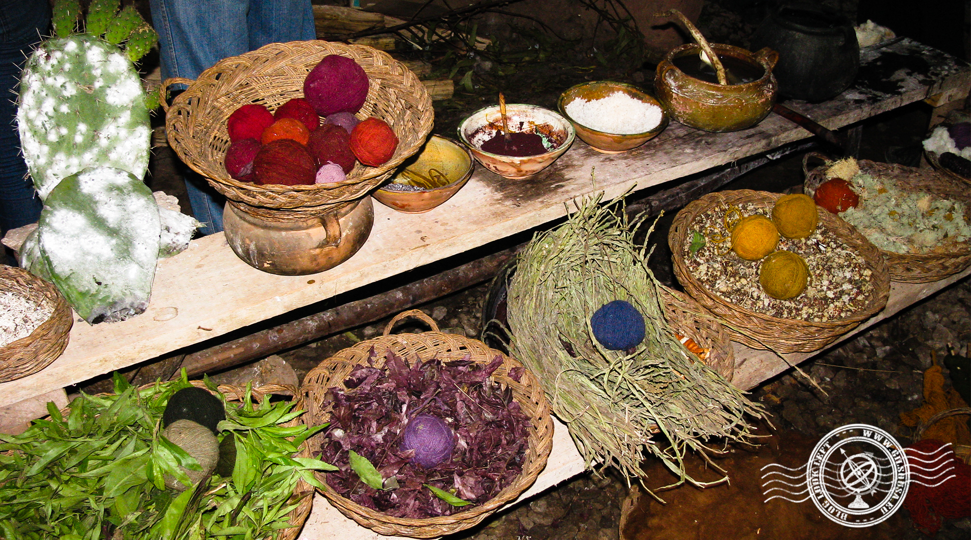 Wool and natural and traditional dyes