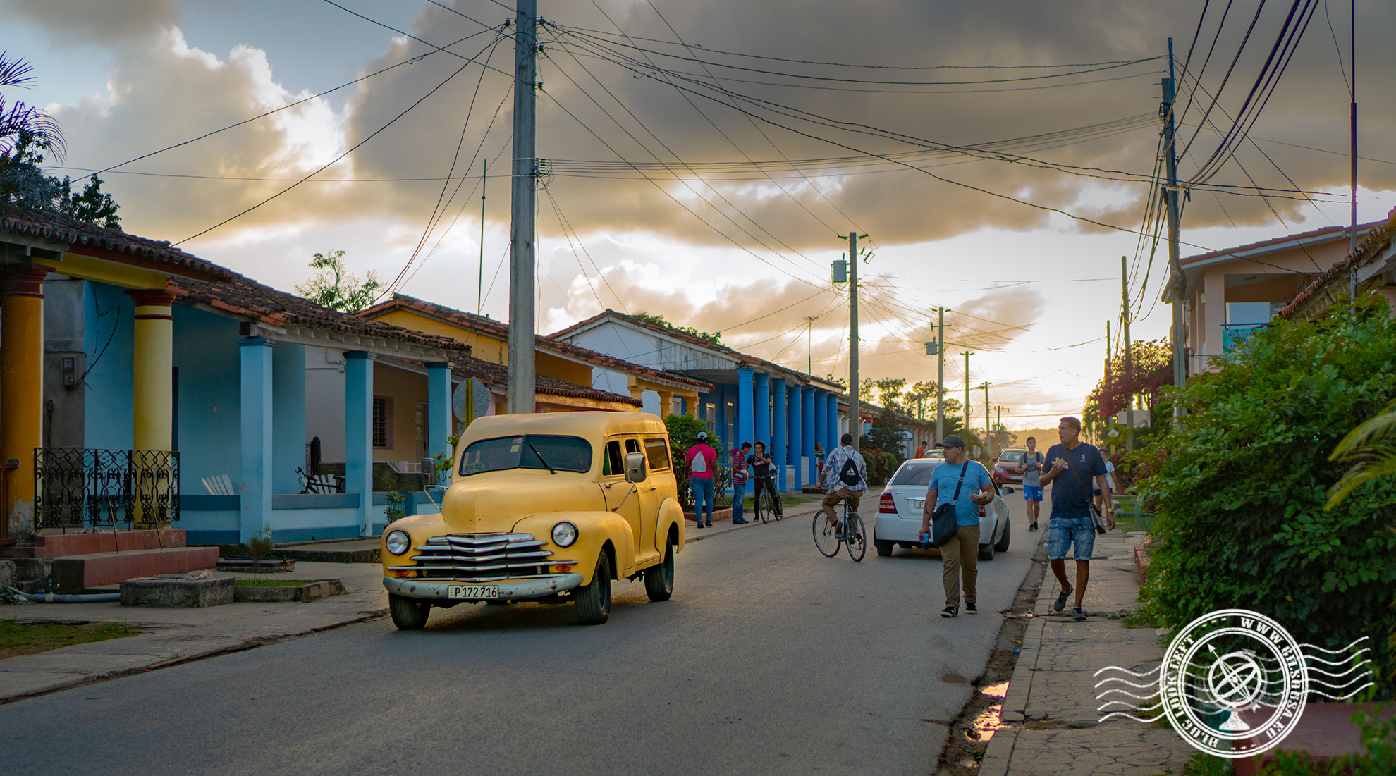 Viñales Main Street at the end of the day