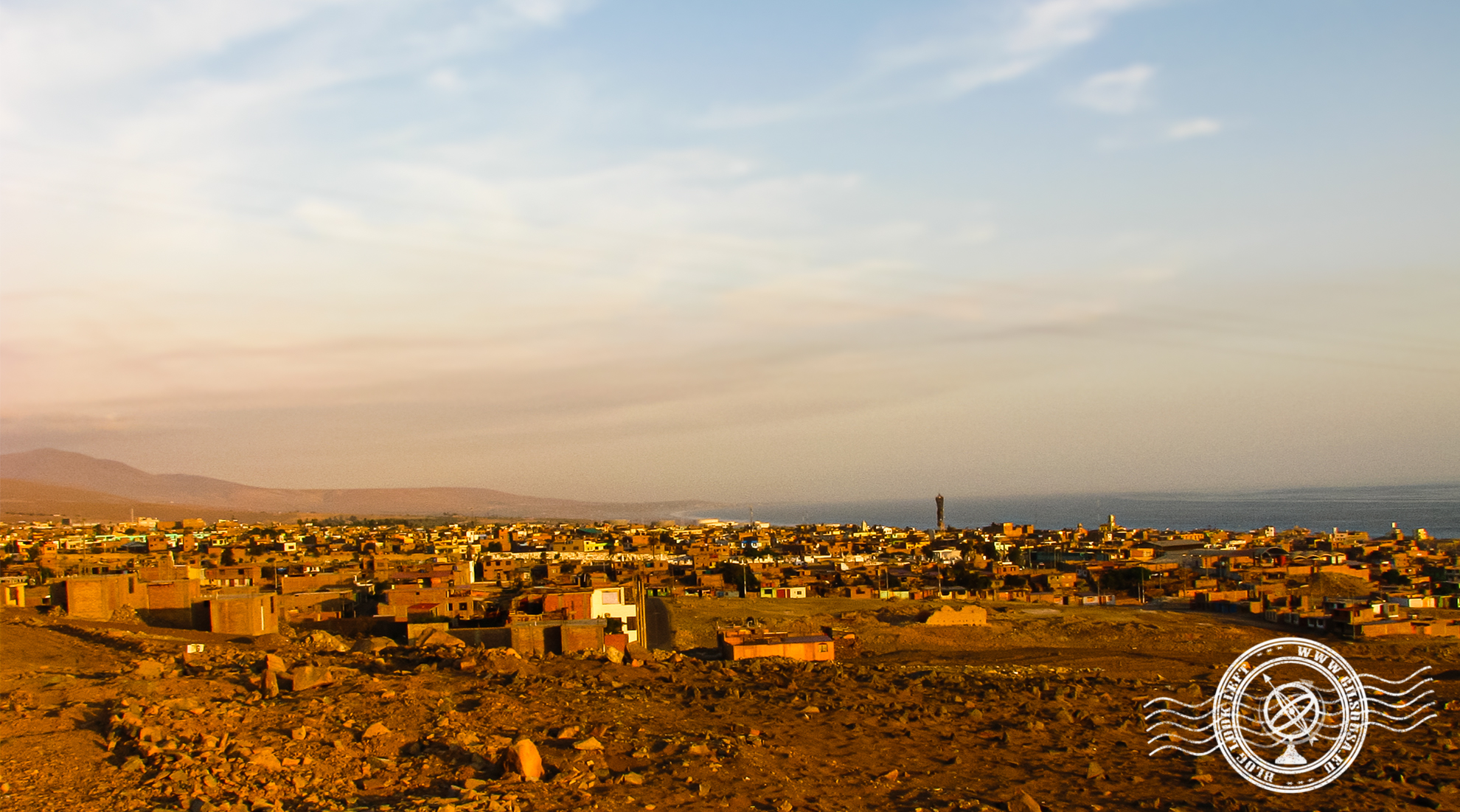 Mollendo seen from the desert