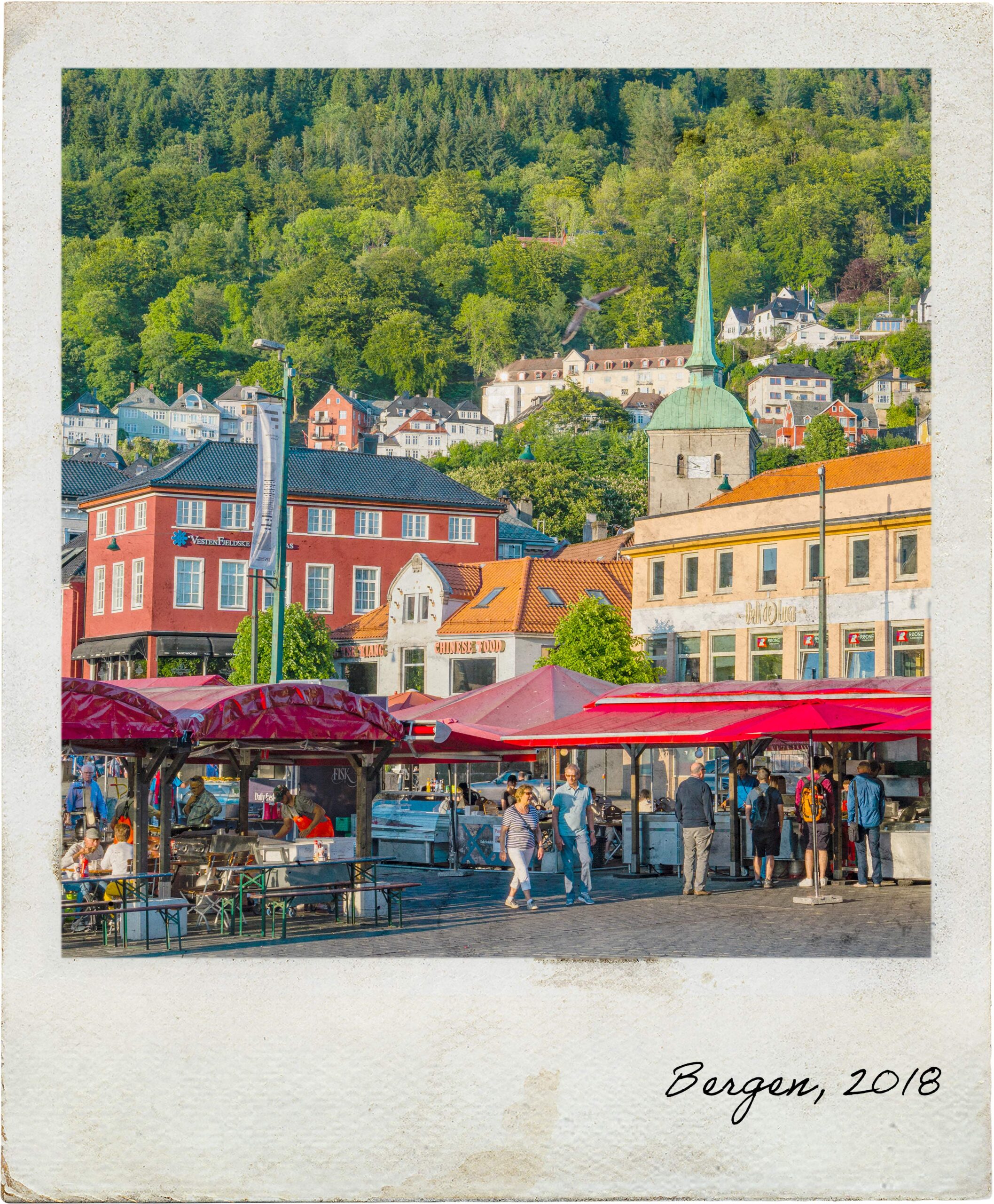 Square next to Bergen's port