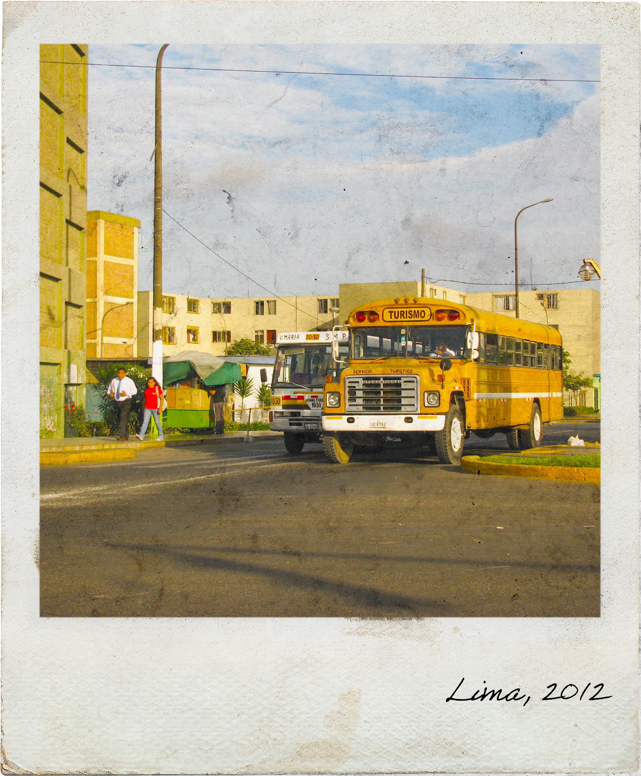 Old bus in Lima